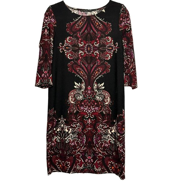 Tiana B. Ladies Abstract Gorgeous Sophisticated Multicolor Dress Size 12P - Picture 2 of 7